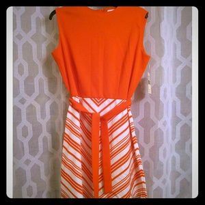 Vintage 60s Mod Go-Go Mini Dress Chevron Stripe